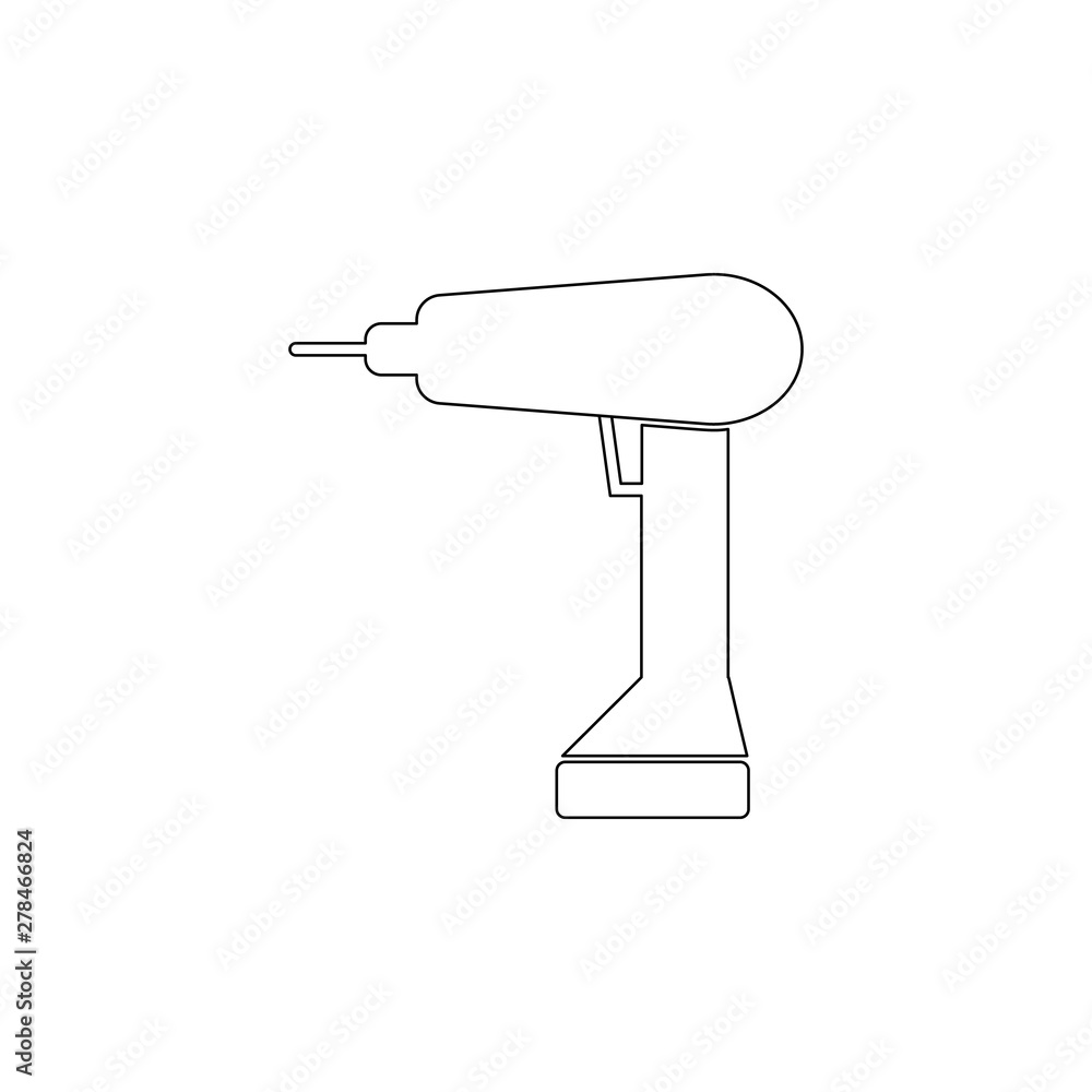 Aufkleber colored drill icon. element of web for mobile concept and web apps icon. outline, thin line icon for