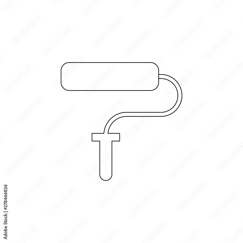 Poster colored construction roll icon. element of web for mobile concept and web apps icon. outline, thin l