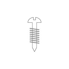 Colored nail icon. Element of web for mobile concept and web apps icon. Outline, thin line icon for website design and development, app development