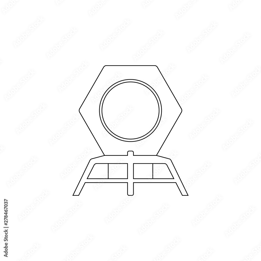Aufkleber moon-rover icon. element of space for mobile concept and web apps icon. outline, thin line icon for 