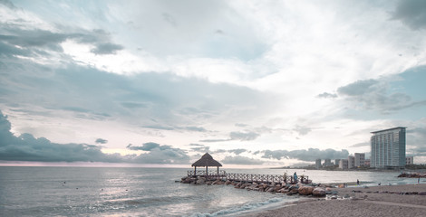 Atardecer en la playa