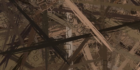 Crazy sketch random pattern. Chaos and variety. Modern art drawing painting. 2d illustration. Digital texture wallpaper. Artistic sketch draw backdrop material. 