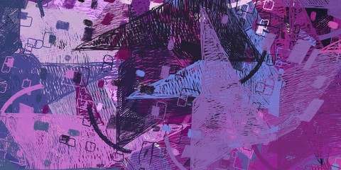 Crazy sketch random pattern. Chaos and variety. Modern art drawing painting. 2d illustration. Digital texture wallpaper. Artistic sketch draw backdrop material. 