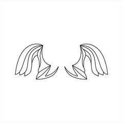griffin gargoyle wings logo design vector illustration