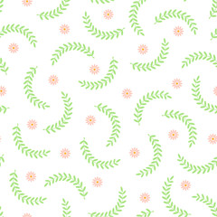 Beautifully abstract plant illustration pattern