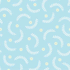 Beautifully abstract plant illustration pattern