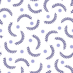 Beautifully abstract plant illustration pattern