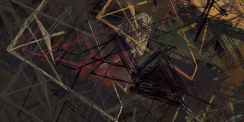 Crazy sketch random pattern. Chaos and variety. Modern art drawing painting. 2d illustration. Digital texture wallpaper. Artistic sketch draw backdrop material. 