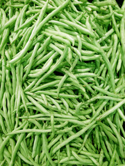 closeup of green beans