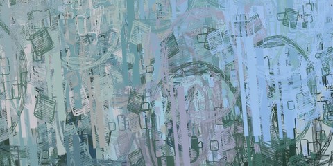 Crazy sketch random pattern. Chaos and variety. Modern art drawing painting. 2d illustration. Digital texture wallpaper. Artistic sketch draw backdrop material. 