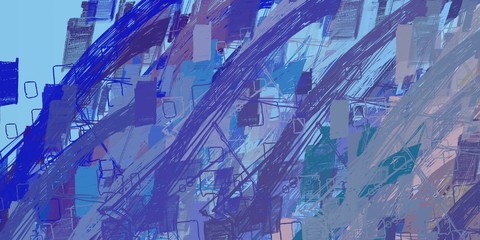 Crazy sketch random pattern. Chaos and variety. Modern art drawing painting. 2d illustration. Digital texture wallpaper. Artistic sketch draw backdrop material. 