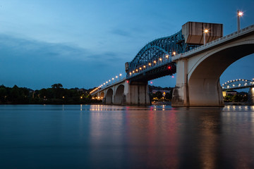 bridge at night