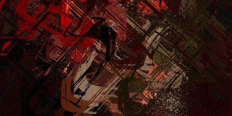 Crazy sketch random pattern. Chaos and variety. Modern art drawing painting. 2d illustration. Digital texture wallpaper. Artistic sketch draw backdrop material. 