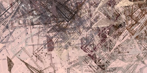 Crazy sketch random pattern. Chaos and variety. Modern art drawing painting. 2d illustration. Digital texture wallpaper. Artistic sketch draw backdrop material. 