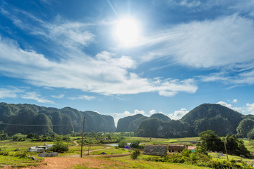 Vinales Valley landscape in Cuba