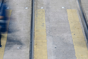 Fototapeta premium Pedestrian crossing at Busy City, Hong Kong