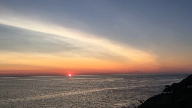 time lapse of sunrise over coastal Maine