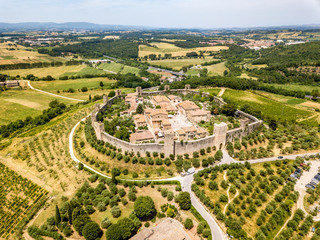The Monteriggioni town