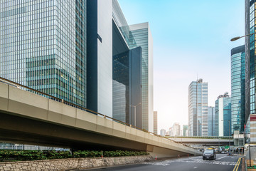 Obraz na płótnie Canvas Urban Architectural Landscape in Hong Kong
