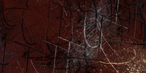 Crazy sketch random pattern. Chaos and variety. Modern art drawing painting. 2d illustration. Digital texture wallpaper. Artistic sketch draw backdrop material. 