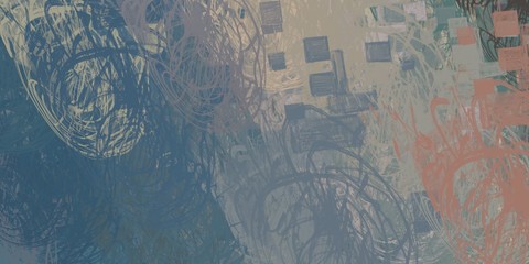 Crazy sketch random pattern. Chaos and variety. Modern art drawing painting. 2d illustration. Digital texture wallpaper. Artistic sketch draw backdrop material. 