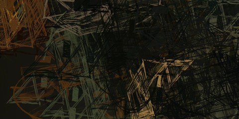 Abstract sketch random pattern. Chaos and variety. Modern art drawing painting. 2d illustration. Digital texture wallpaper. Artistic sketch draw backdrop material. 