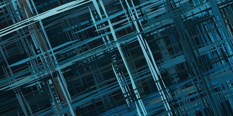 Fototapeta premium Abstract sketch random pattern. Chaos and variety. Modern art drawing painting. 2d illustration. Digital texture wallpaper. Artistic sketch draw backdrop material. 