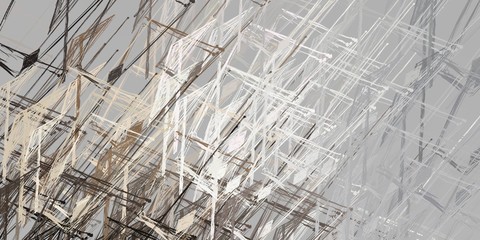 Abstract sketch random pattern. Chaos and variety. Modern art drawing painting. 2d illustration. Digital texture wallpaper. Artistic sketch draw backdrop material. 