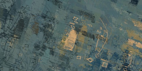 Abstract sketch random pattern. Chaos and variety. Modern art drawing painting. 2d illustration. Digital texture wallpaper. Artistic sketch draw backdrop material. 