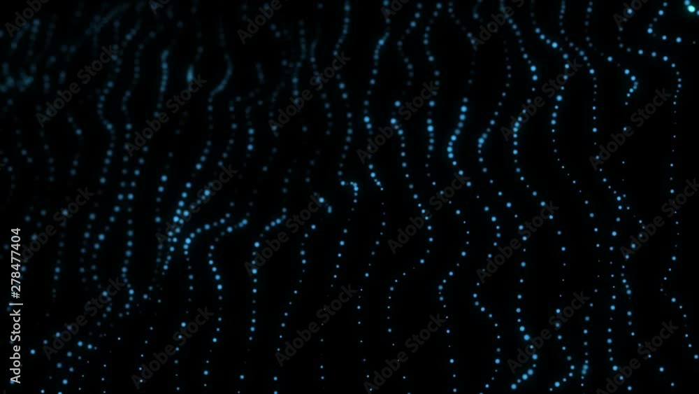 Poster 4k. abstract loopable blue wavy motion background. concept of futuristic animation. technology wave 
