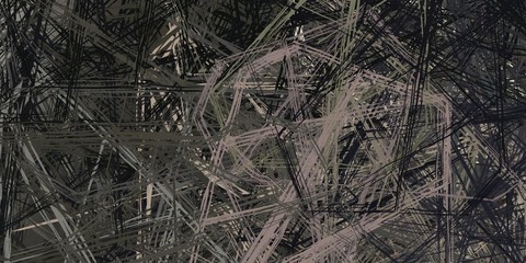 Abstract sketch random pattern. Chaos and variety. Modern art drawing painting. 2d illustration. Digital texture wallpaper. Artistic sketch draw backdrop material. 