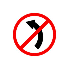 Traffic signs, no overtaking. Vector icon