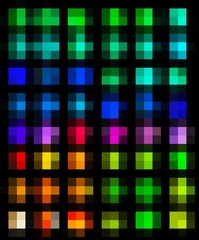 colorful object rainbow colors in beautiful style on black background