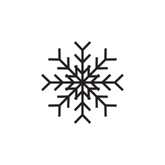 Snowflake icon graphic design template illustration