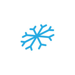 Snowflake icon graphic design template illustration