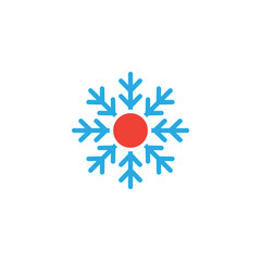 Hot and cold icon graphic design template