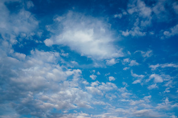 Blue sky background with clouds