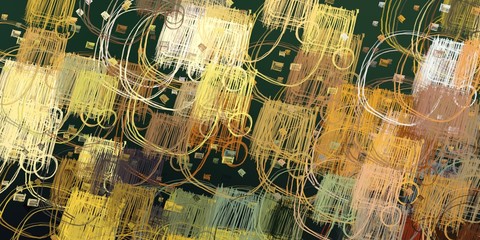 Abstract sketch random pattern. Chaos and variety. Modern art drawing painting. 2d illustration. Digital texture wallpaper. Artistic sketch draw backdrop material. 