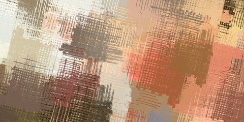 Fototapeta premium Abstract sketch random pattern. Chaos and variety. Modern art drawing painting. 2d illustration. Digital texture wallpaper. Artistic sketch draw backdrop material. 