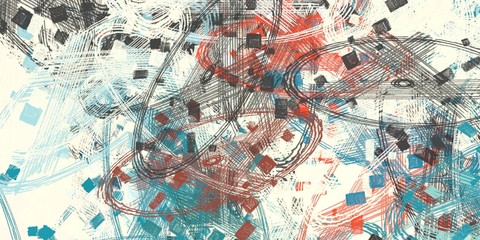 Abstract sketch random pattern. Chaos and variety. Modern art drawing painting. 2d illustration. Digital texture wallpaper. Artistic sketch draw backdrop material. 