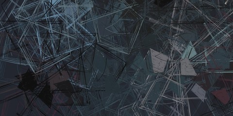 Abstract sketch random pattern. Chaos and variety. Modern art drawing painting. 2d illustration. Digital texture wallpaper. Artistic sketch draw backdrop material. 