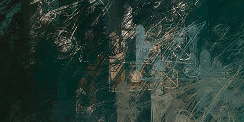 Abstract sketch random pattern. Chaos and variety. Modern art drawing painting. 2d illustration. Digital texture wallpaper. Artistic sketch draw backdrop material. 