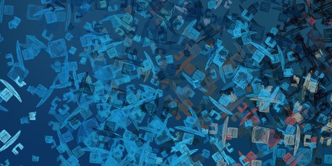 Abstract sketch random pattern. Chaos and variety. Modern art drawing painting. 2d illustration. Digital texture wallpaper. Artistic sketch draw backdrop material. 