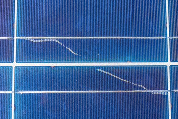 Solar energy inspection of defects at Solar Energy solar cell connections, silicon a nice...