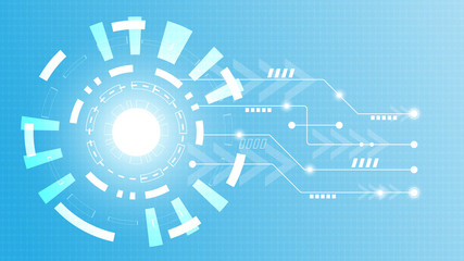 Abstract Digital background.Business growth transformation to digital and Successful financial technology.