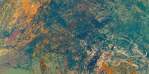 Abstract sketch random pattern. Chaos and variety. Modern art drawing painting. 2d illustration. Digital texture wallpaper. Artistic sketch draw backdrop material. 