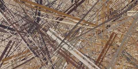 Abstract sketch random pattern. Chaos and variety. Modern art drawing painting. 2d illustration. Digital texture wallpaper. Artistic sketch draw backdrop material. 