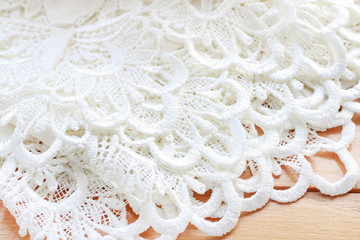 Beautiful white french lace