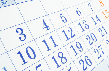 Calendar page background