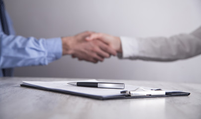 Business people shaking hands. Business partnership. Deal concept